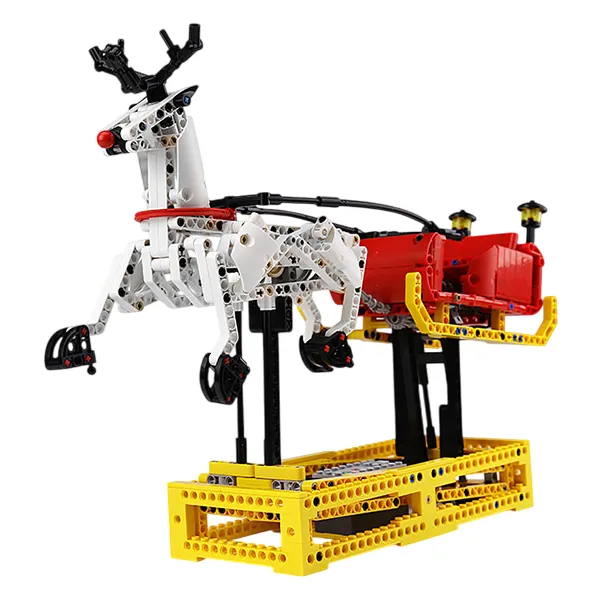 ساختنی مولد کینگ 10010 سورتمه گوزن کریسمس Santa Sleigh Reindeer