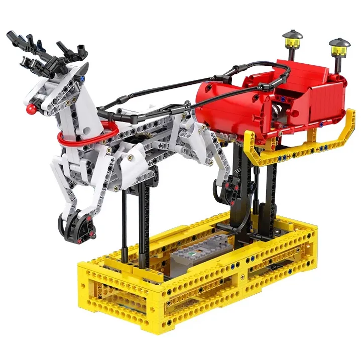 ساختنی مولد کینگ 10010 سورتمه گوزن کریسمس Santa Sleigh Reindeer