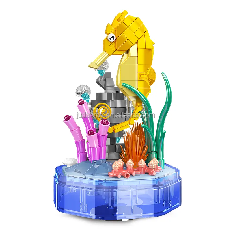 ساختنی مولد کینگ 10100 جعبه موسیقی اسب دریایی Seahorse Music Box
