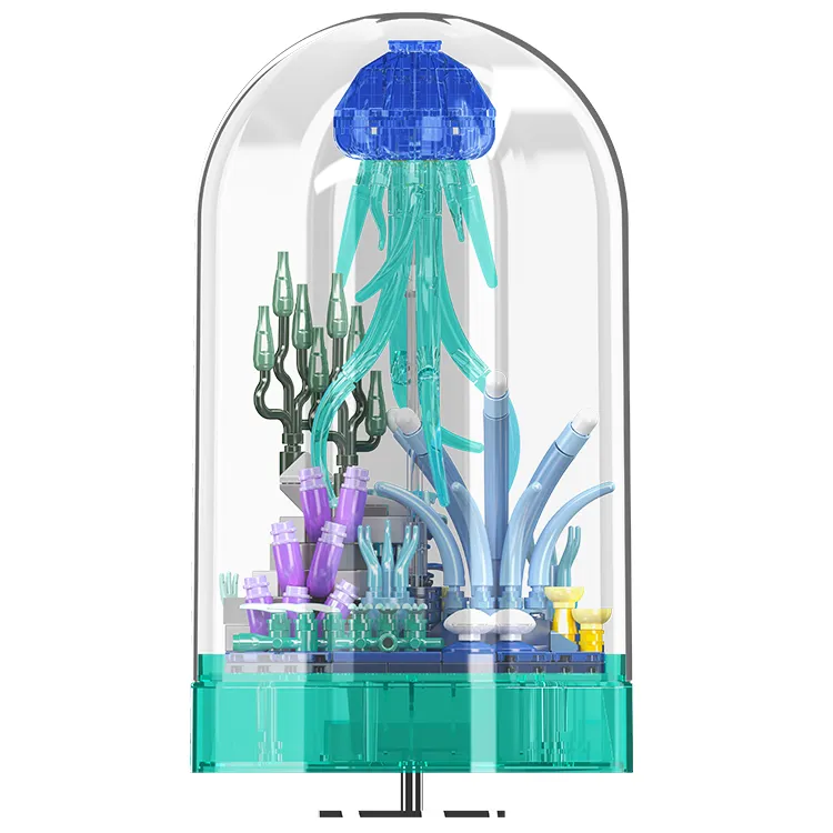 ساختنی مولد کینگ 10101 جعبه موسیقی عروس دریایی Jellyfish Music Box