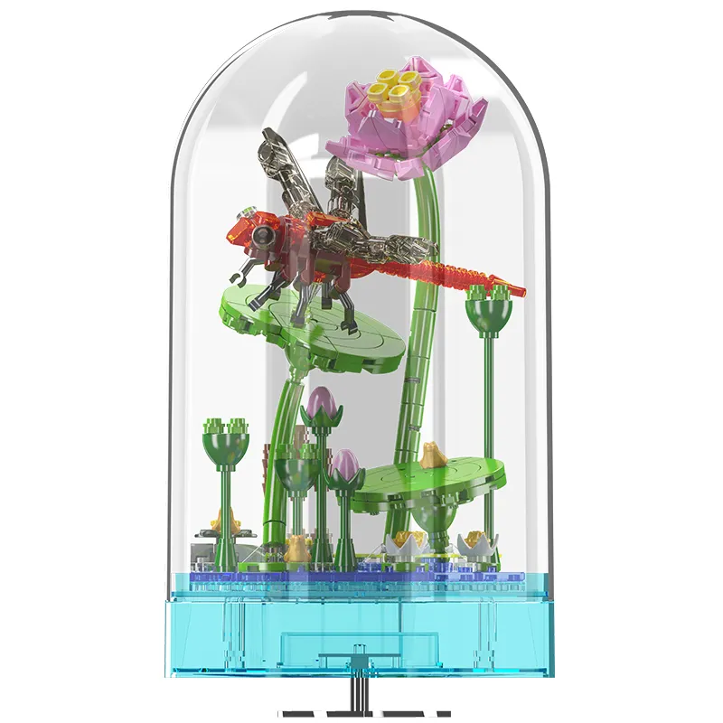ساختنی مولد کینگ 10106 جعبه موسیقی سنجاقک Dragonfly Music Box