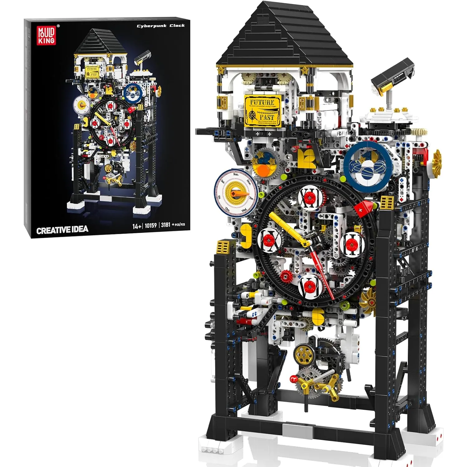 لگو مولد کینگ 10159 ساعت مکانیکی Cyberpunk Clock کنترلی