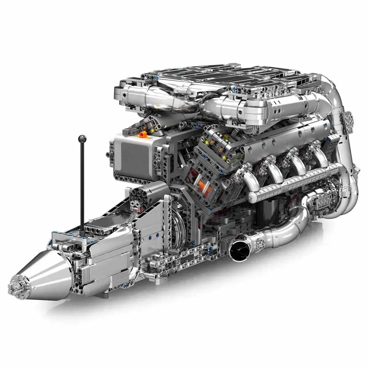 لگو مولد کینگ 10168 موتور 8 سیلندر توربو V8 Twin Turbo Engine