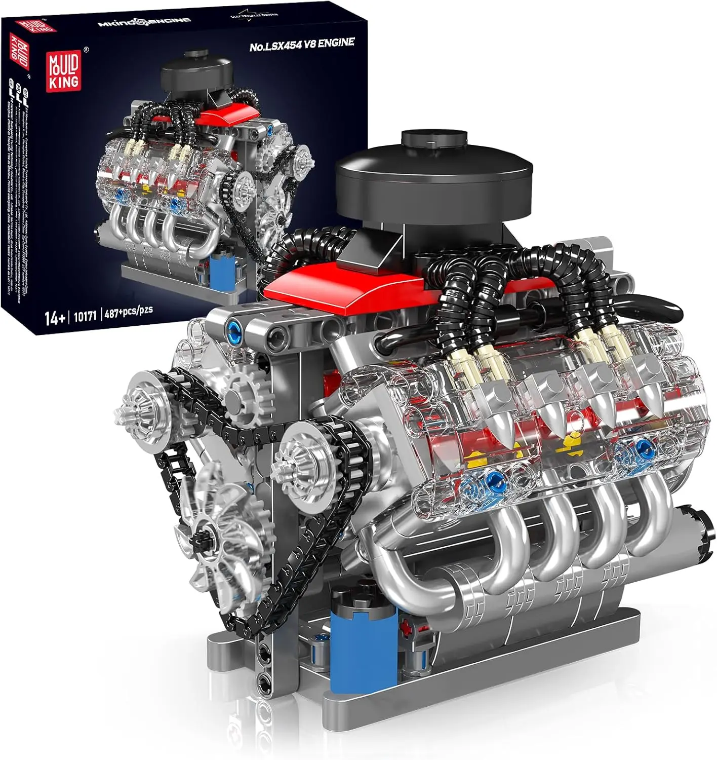 لگو مولد کینگ 10171 موتور 8 سیلندر LSX454 V8 Engine الکتریک