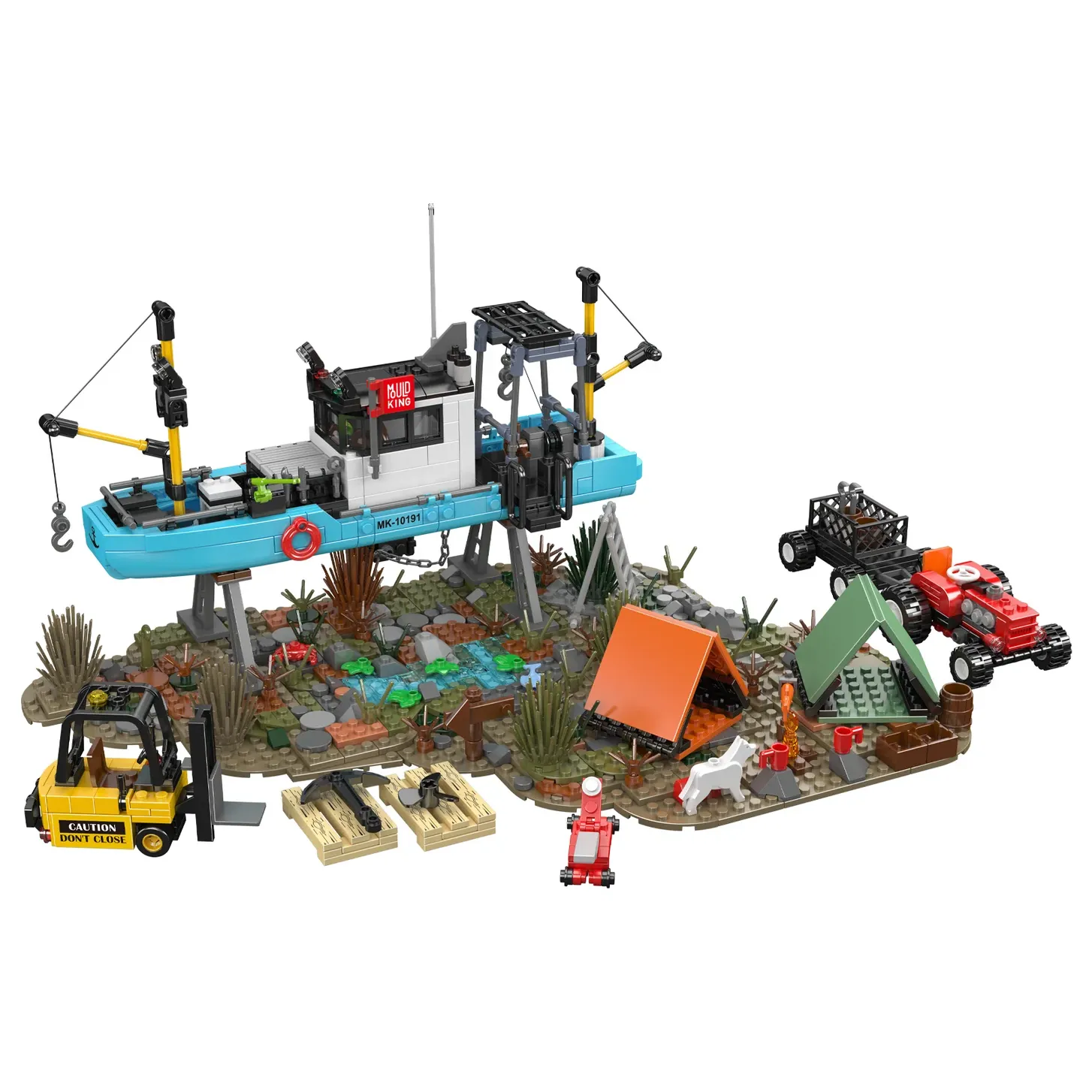 ساختنی مولد کینگ 10191 تعمیرگاه قایق ماهیگیری Fishing Boat Repair Yard