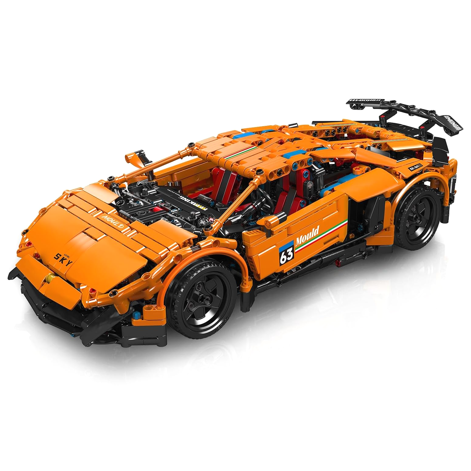 ساختنی مولد کینگ 13177 ماشین اسپرت Lamborghini Aventador SVJ کنترلی