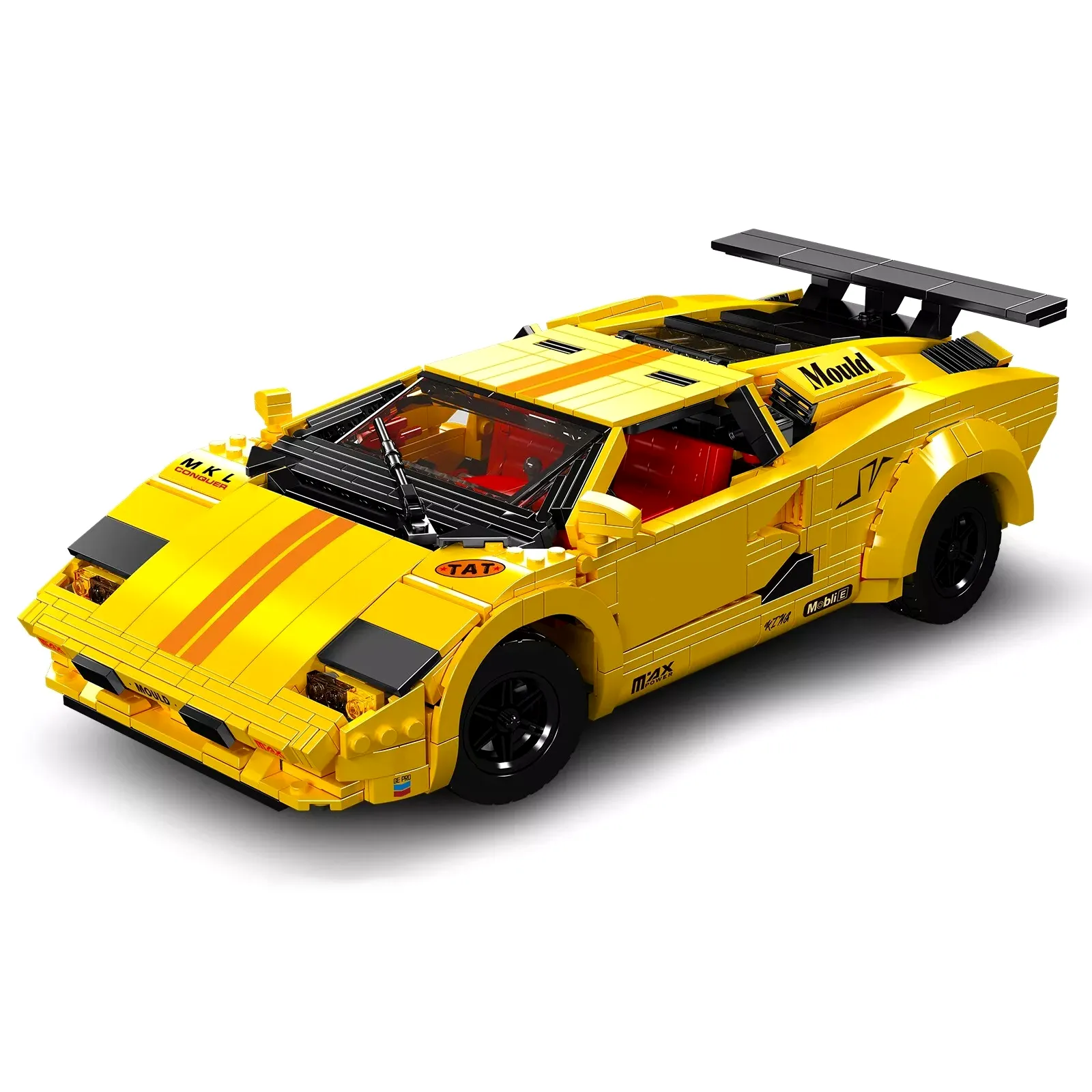 لگو مولد کینگ 13195 ماشین اسپرت Lamborghini Countach yellow کنترلی