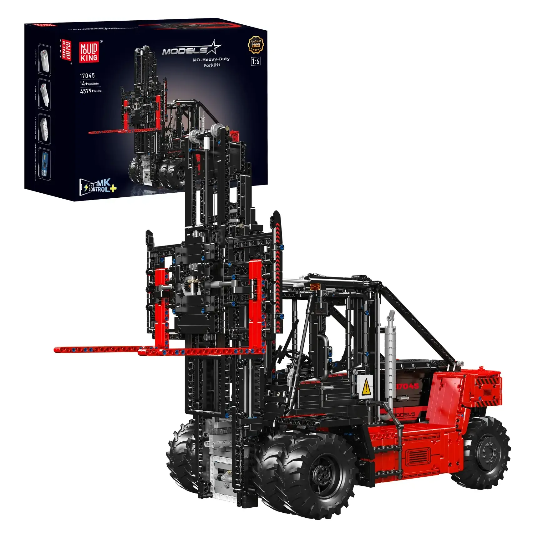 لگو مولد کینگ 17045 لیفتراک Heavy-Duty Forklift Red کنترلی