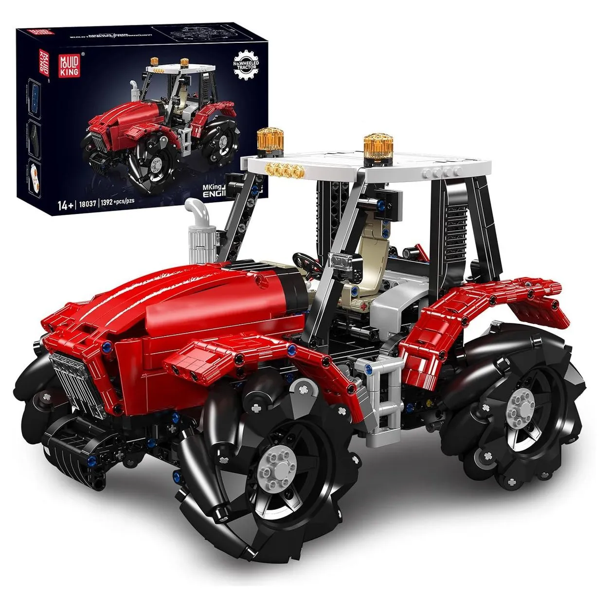 لگو مولد کینگ 18037 ماشین تراکتور Wheeled Tractor الکتریک کنترلی