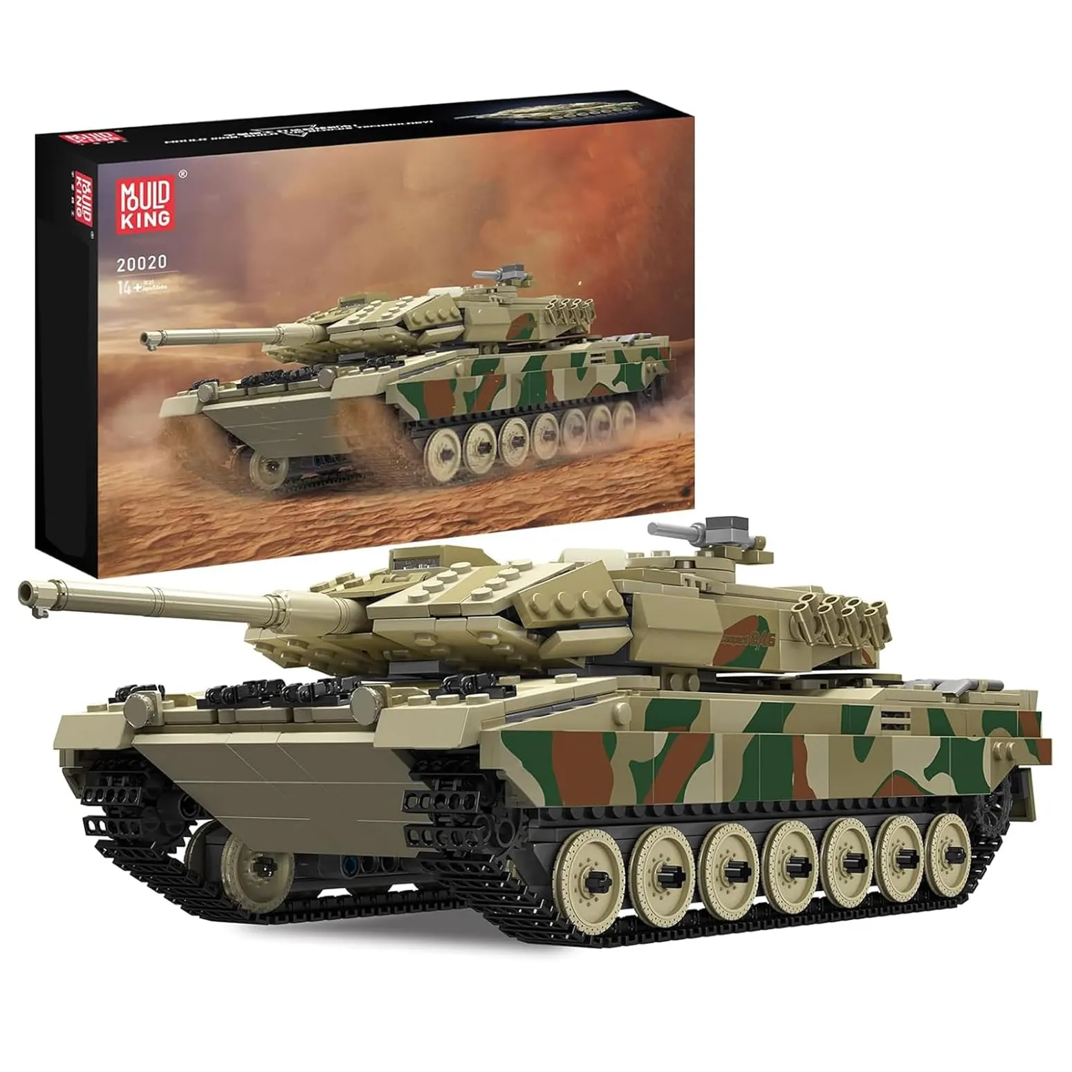 ساختنی مولد کینگ 20020 ماشین تانک Leopard 2 Tank کنترلی
