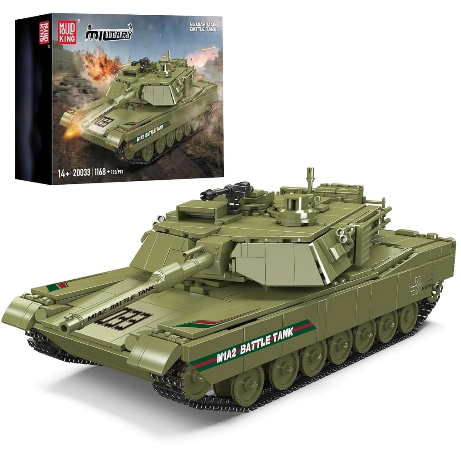 ساختنی مولد کینگ 20033 ماشین تانک M1A2 کنترلی