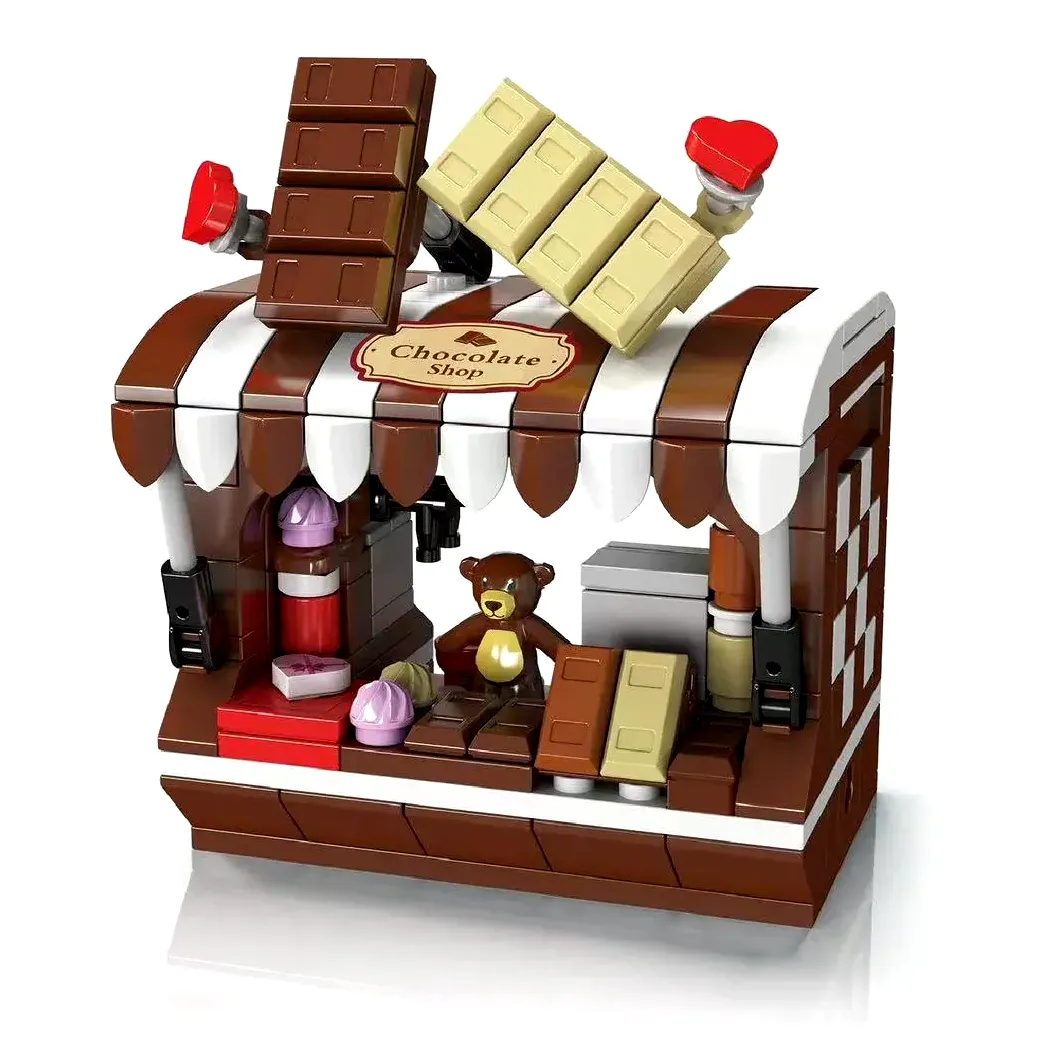 ساختنی مولد کینگ 24027 غرفه شکلات فروشی مینیاتوری Chocolate Shop