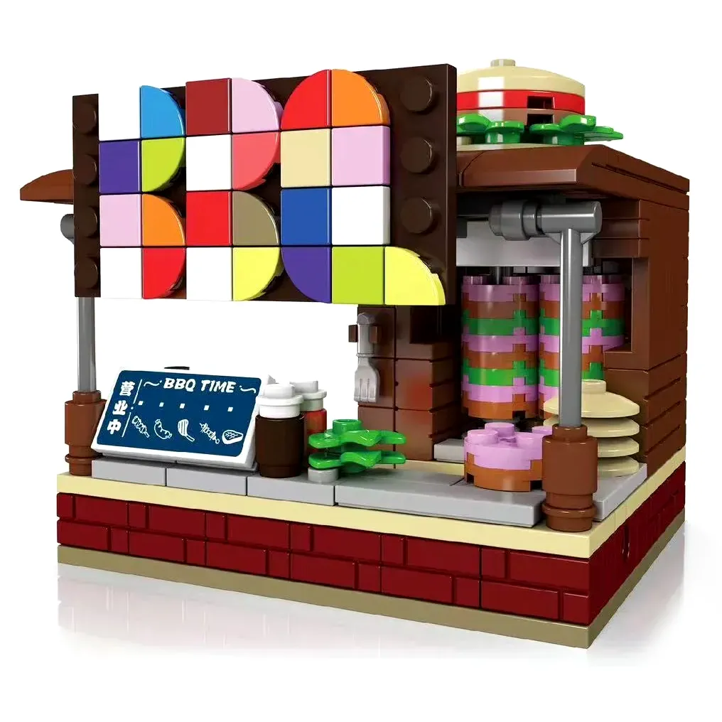 ساختنی مولد کینگ 24028 غرفه کباب فروشی مینیاتوری BBQ Stand