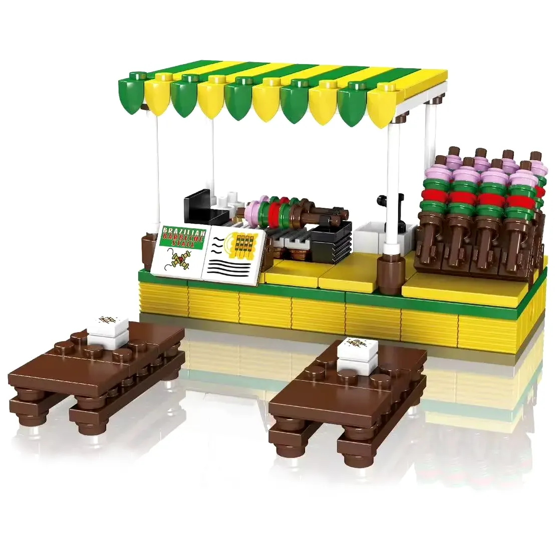 ساختنی مولد کینگ 24030 رستوران کبابی مینیاتوری Skewer Stand