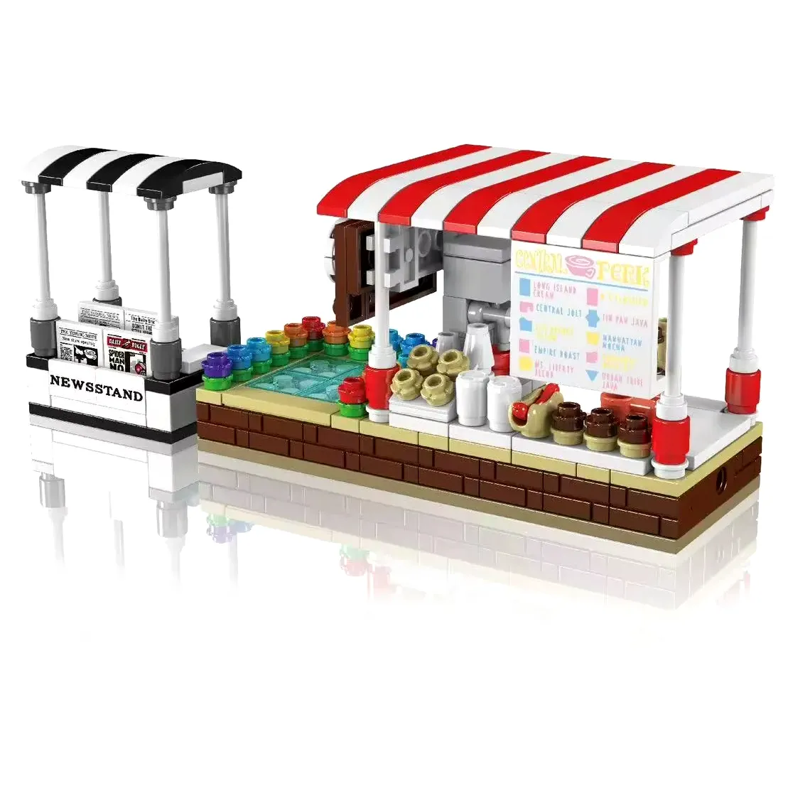 ساختنی مولد کینگ 24034 کافی شاپ مینیاتوری Coffee Shop and Newsstand