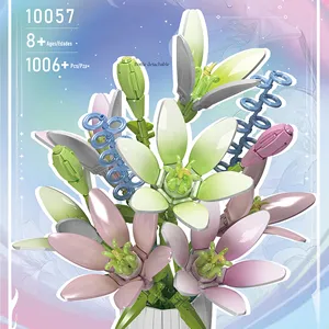 ساختنی مولد کینگ 10057 گلدان گل لیلیوم Dream Lily