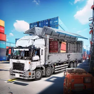 ساختنی مولد کینگ 13139ماشین کامیون بدنه بالدار Wing Body Truck کنترلی