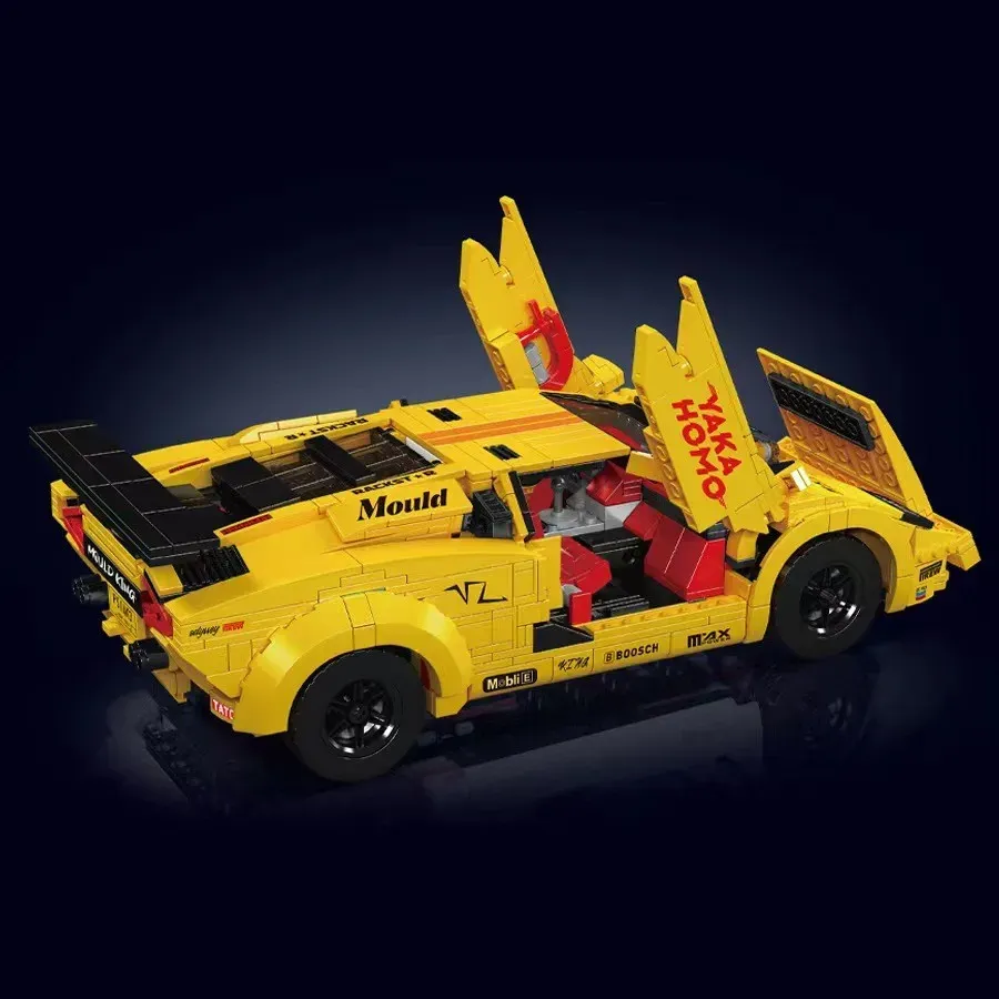 لگو مولد کینگ 13195 ماشین اسپرت Lamborghini Countach yellow کنترلی