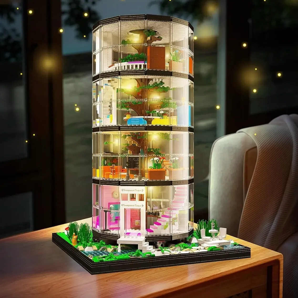 ساختنی مولد کینگ 16013 برج درختی شفاف Transparent Tower 