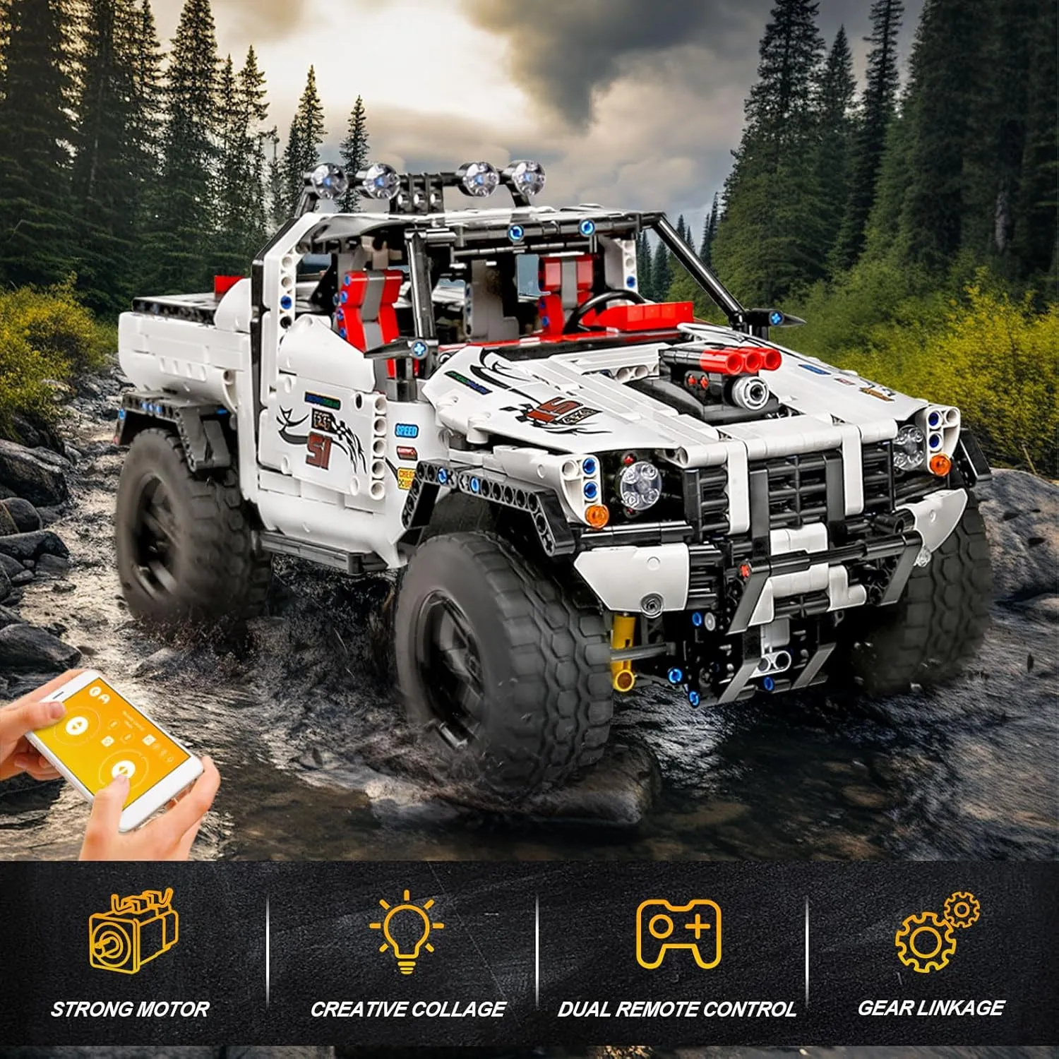 لگو مولد کینگ 18005 ماشین آفرود 4X4 Pickup کنترلی