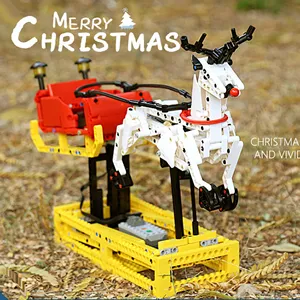 ساختنی مولد کینگ 10010 سورتمه گوزن کریسمس Santa Sleigh Reindeer