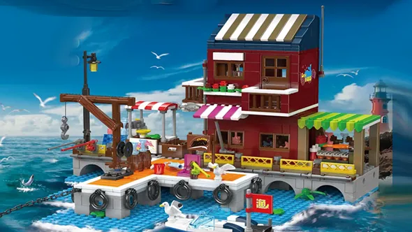 لگو مولد کینگ 10110 اسکله قایق ماهیگیری Fishing Boat Dock