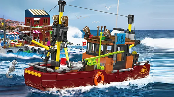 لگو مولد کینگ 10135 قایق ماهیگیری Fishing Boat
