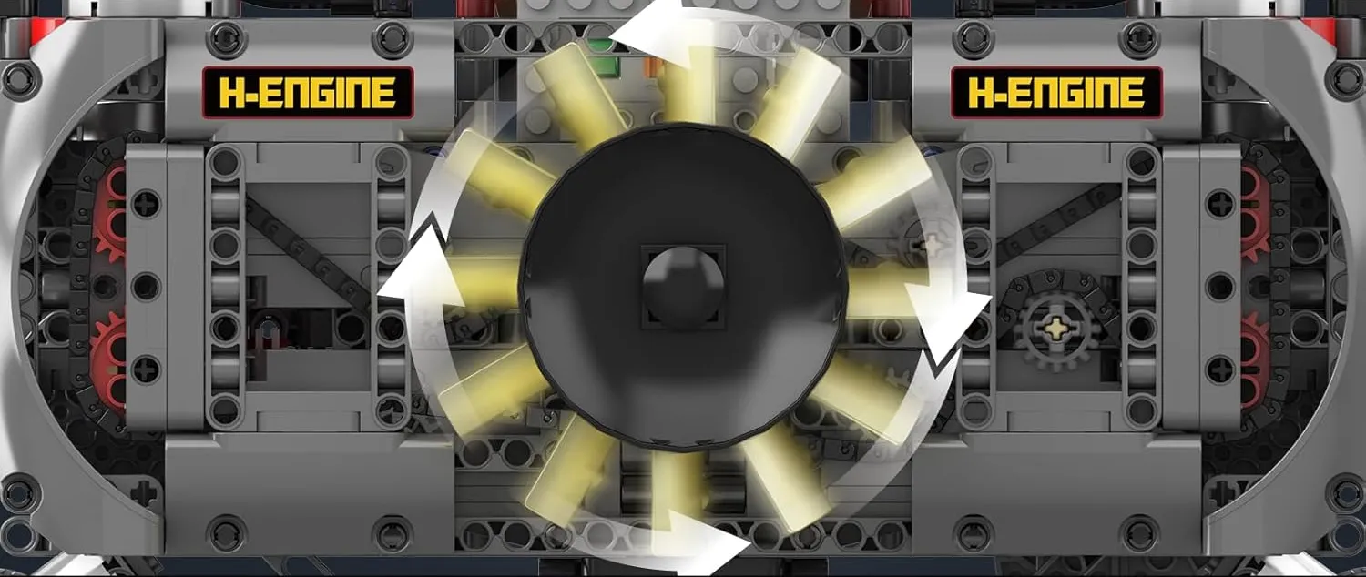 مولد کینگ 10181 موتور 6 سیلندر فلت Flat-Six Engin