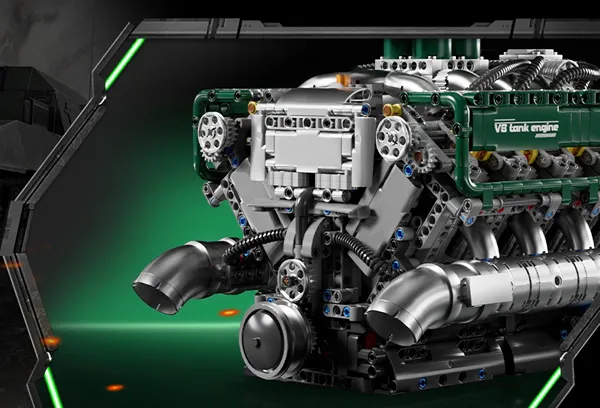 لگو مولد کینگ 10182 موتور 8 سیلندر تانک Tank V8 Engine