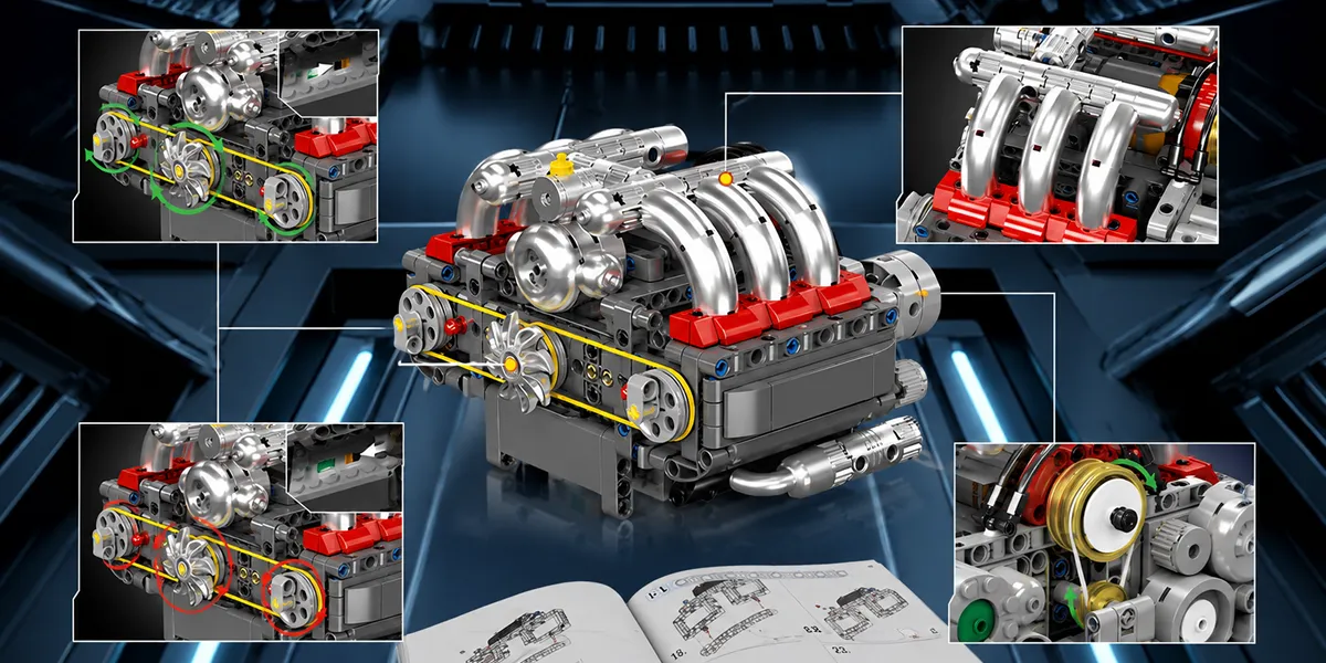 لگو مولد کینگ 10193 موتور باکسر Boxer Engine