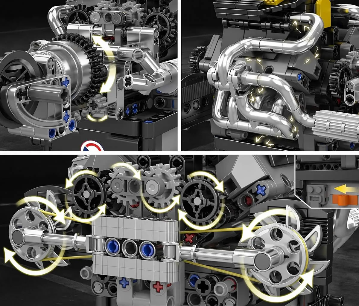 لگو مولد کینگ 10207 موتور 12 سیلندر PAG Supercar V12 Engine