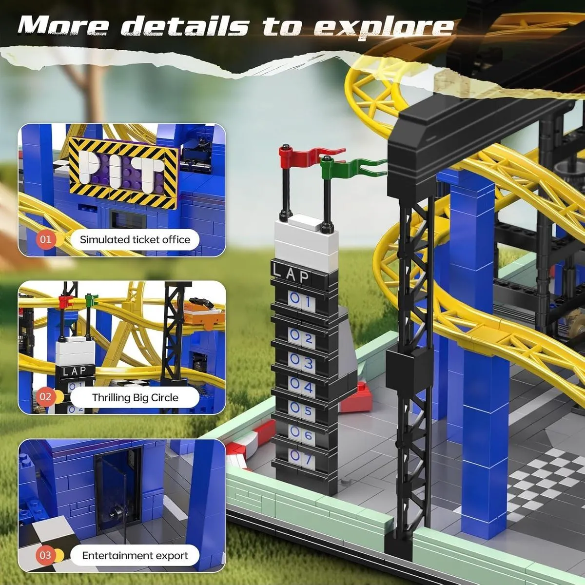 لگو مولد کینگ 11020 ترن هوایی گردبادی Whirlwind Coaster کنترلی 
