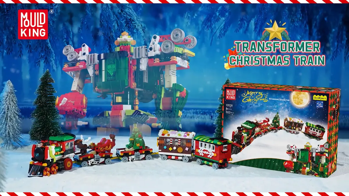 لگو مولد کینگ 12028 قطار یا ربات Christmas Train Transformer