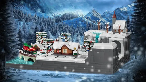 لگو مولد کینگ 12029 قطار کریسمس سرزمین عجایب Christmas Train Wonderland