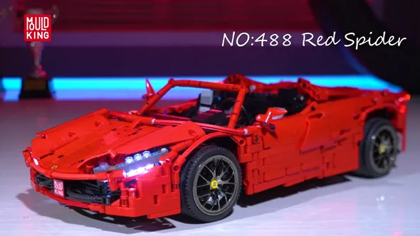 مولدکینگ 13048 ماشین اسپرت ferrari red spider ریموت دار