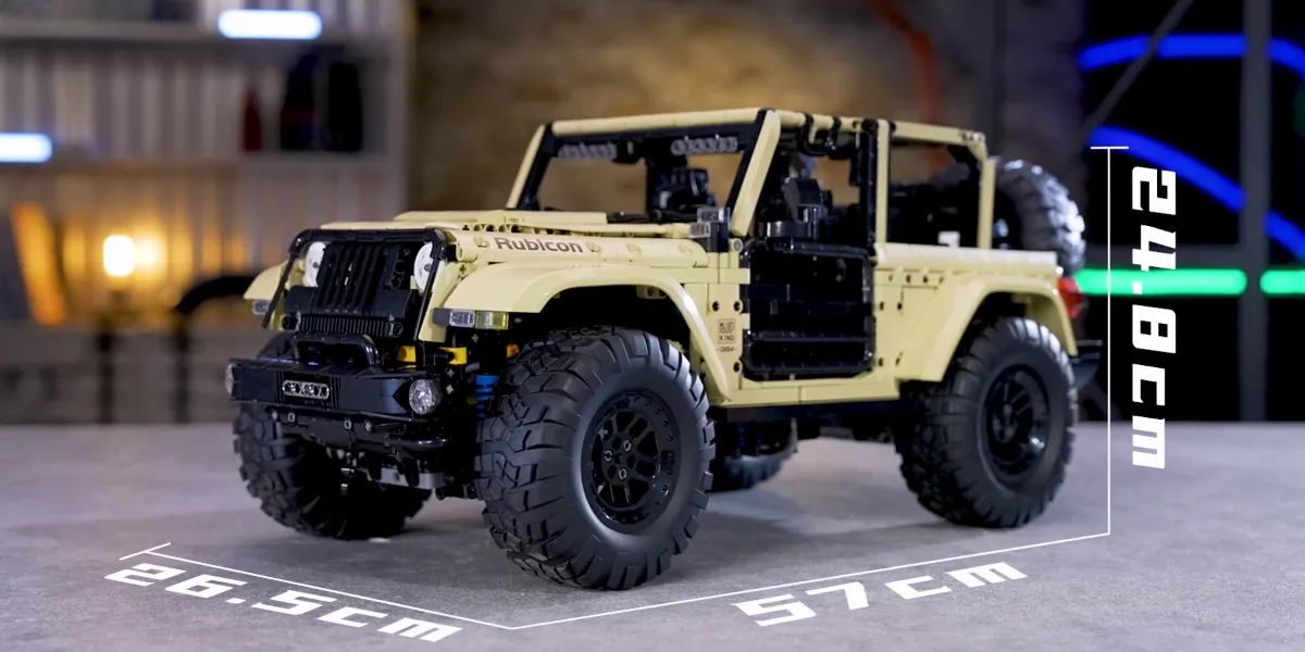 لگو مولدکینگ 13184 ماشین آفرود Jeep Wrangler Off-road ریموت دار
