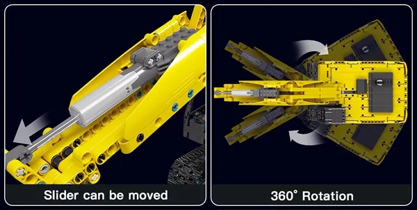 لگو مولد کینگ 15061 ماشین بیل مکانیکی Mechanical Digger Yellow کنترلی
