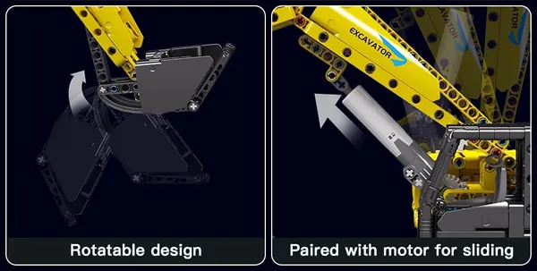 لگو مولد کینگ 15061 ماشین بیل مکانیکی Mechanical Digger Yellow کنترلی