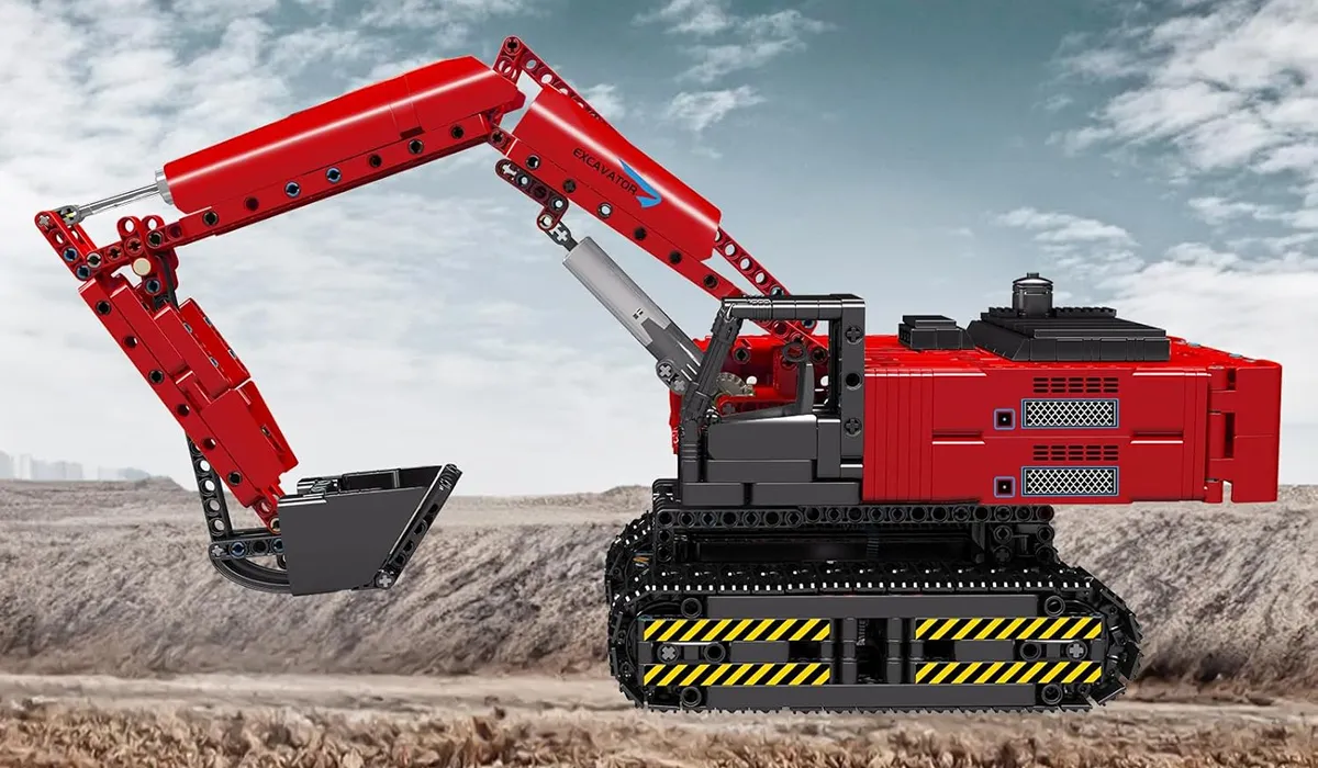 لگو مولد کینگ 15062 ماشین بیل مکانیکی Mechanical Digger Red کنترلی