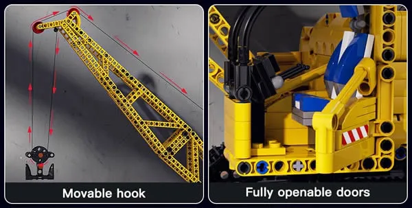لگو مولد کینگ 17001 جرثقیل خزنده Crawler Crane کنترلی