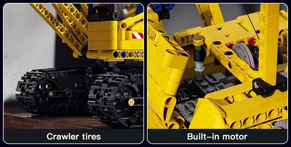 لگو مولد کینگ 17001 جرثقیل خزنده Crawler Crane کنترلی