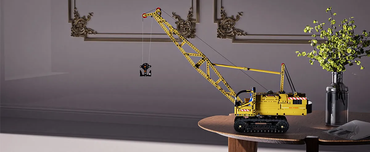 لگو مولد کینگ 17001 جرثقیل خزنده Crawler Crane کنترلی