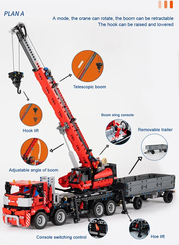 لگو مولد کینگ 17003 ماشین All Tetrain Piling Platform کنترلی