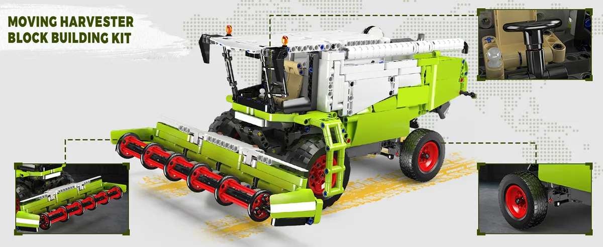 لگو مولد کینگ 17014 ماشین برداشت Harvester کنترلی