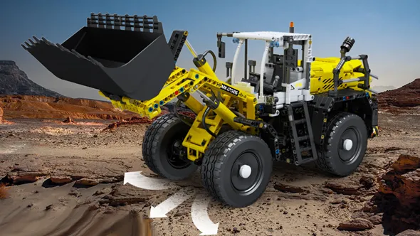 لگو مولد کینگ 17026 ماشین لودر Pneumatic Loader l550 کنترلی