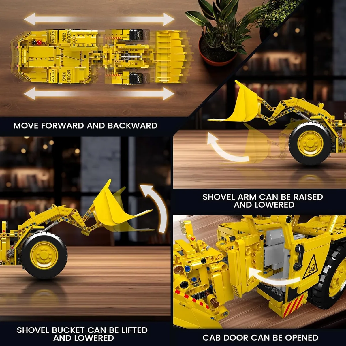 لگو مولد کینگ 17056 ماشین لودر معدن R3000H Mine Loader کنترلی
