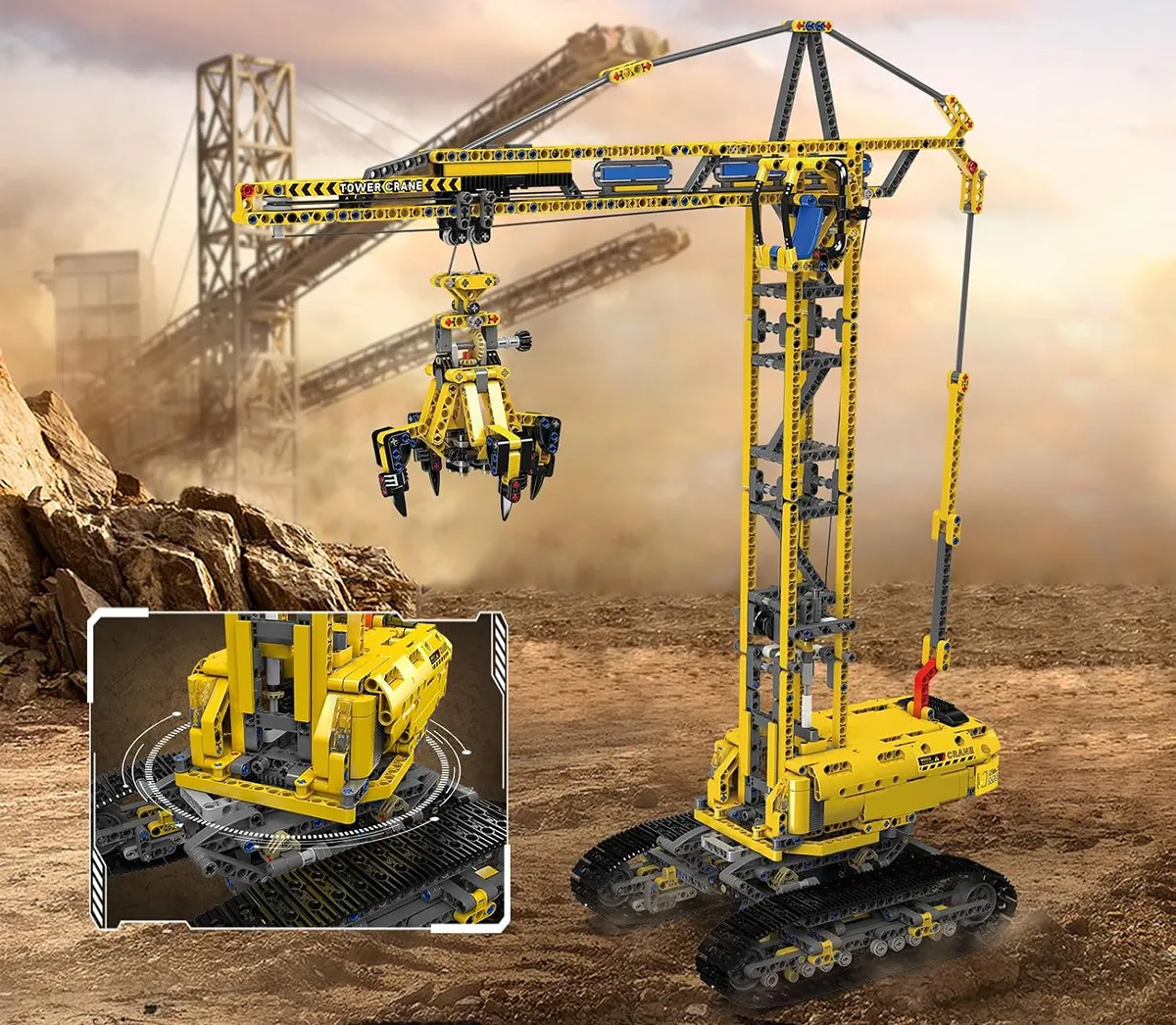 لگو مولد کینگ 17059 جرثقیل برجی متحرک Mobile Tower Crane کنترلی