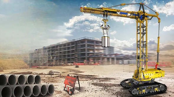 لگو مولد کینگ 17059 جرثقیل برجی متحرک Mobile Tower Crane کنترلی