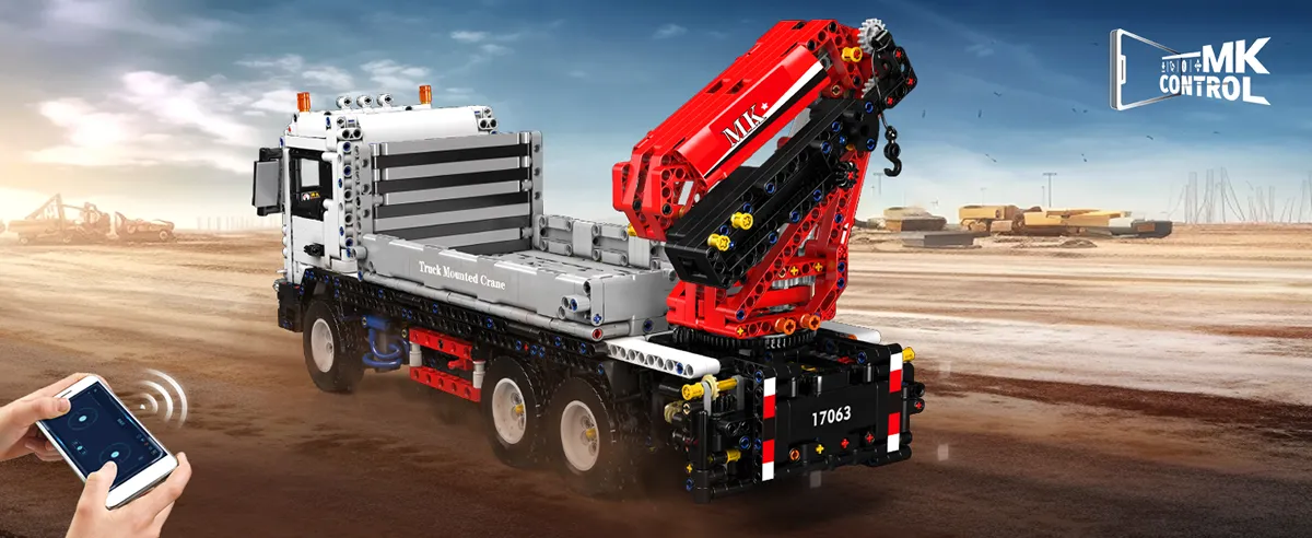 لگو مولد کینگ 17063 جرثقیل کامیونی Truck Mounted Crane کنترلی