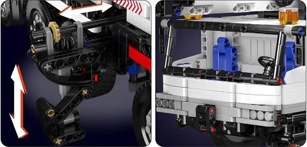 لگو مولد کینگ 17075 ماشین کامیون جرثقیل TM Crane کنترلی